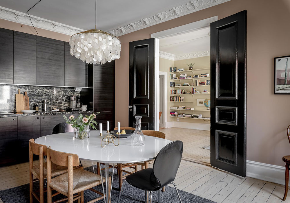 瑞典哥德堡 74 平米公寓的黑色魅力-7