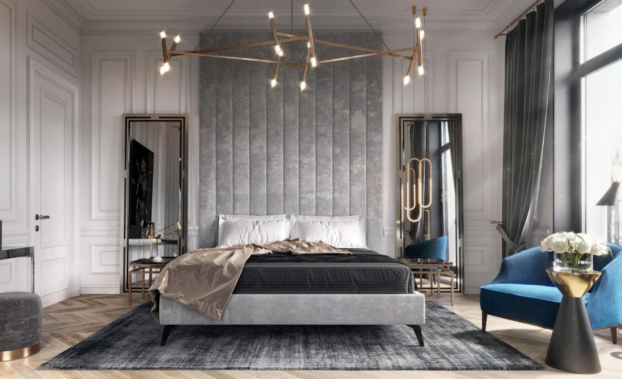 私人空间的艺术品——100 款卧室背景墙设计鉴赏-22