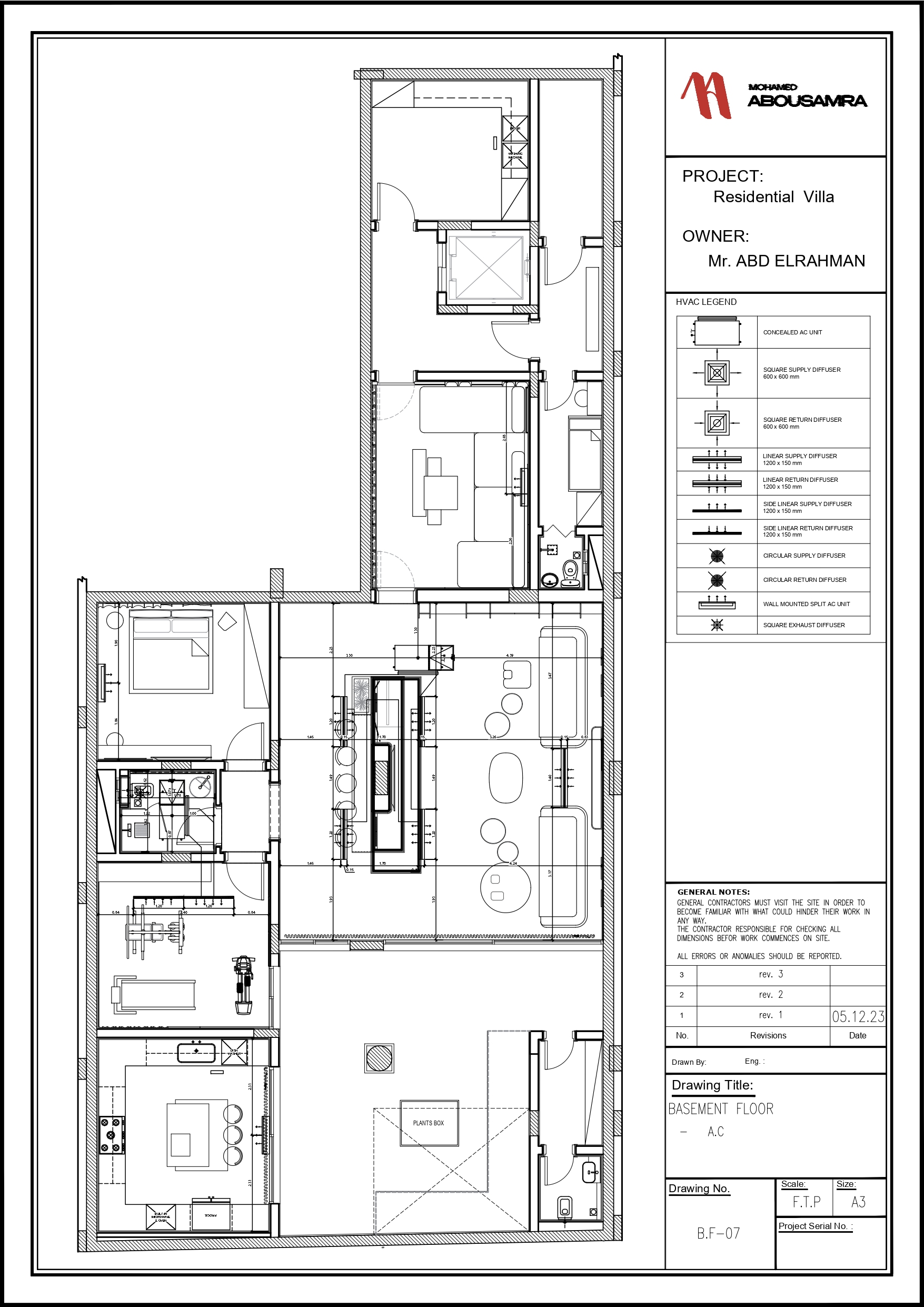 Private Villa in KSA, Basement Floor-8