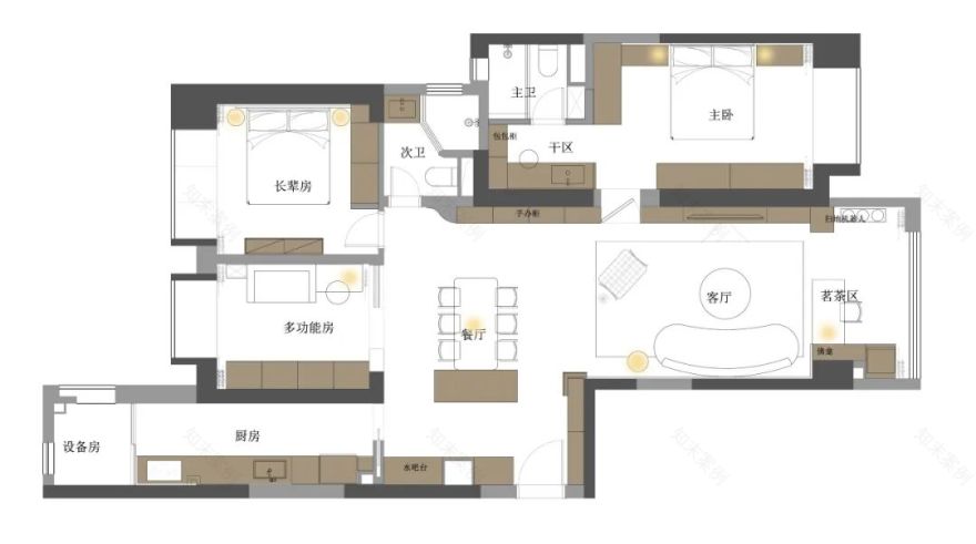 P.W.璞物设计新作|苏河湾壹号品意式轻奢-83
