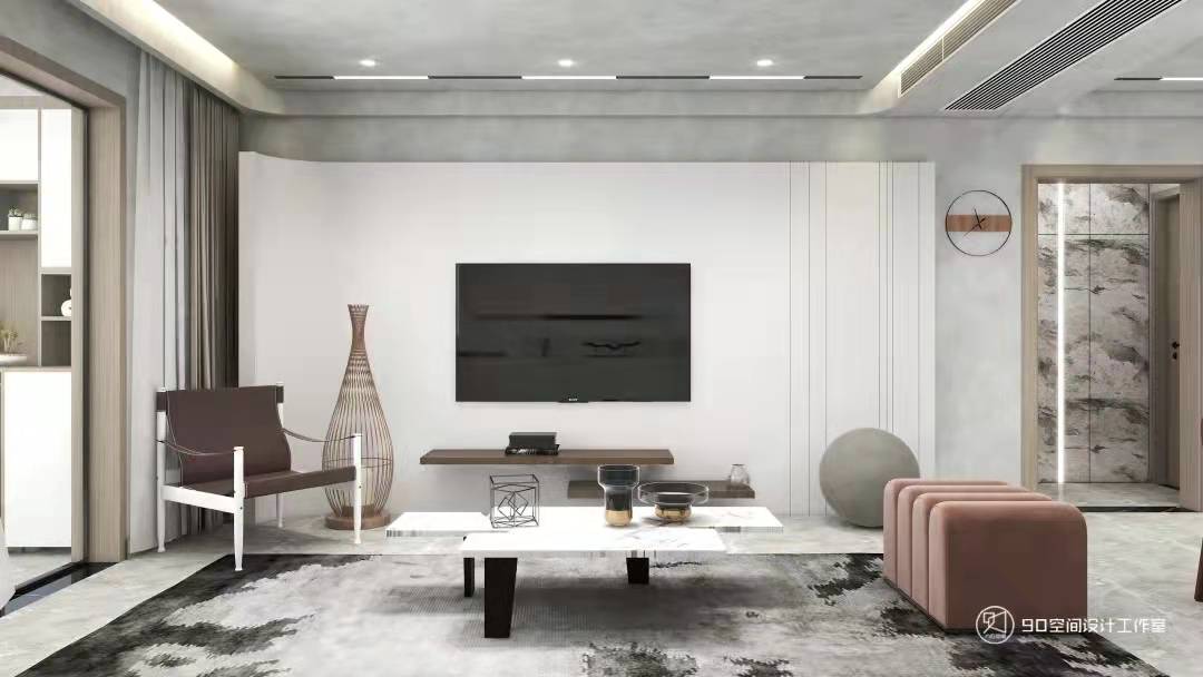 飞云之下 · 侘寂风 117 平 3 房 2 厅 1 卫设计-9