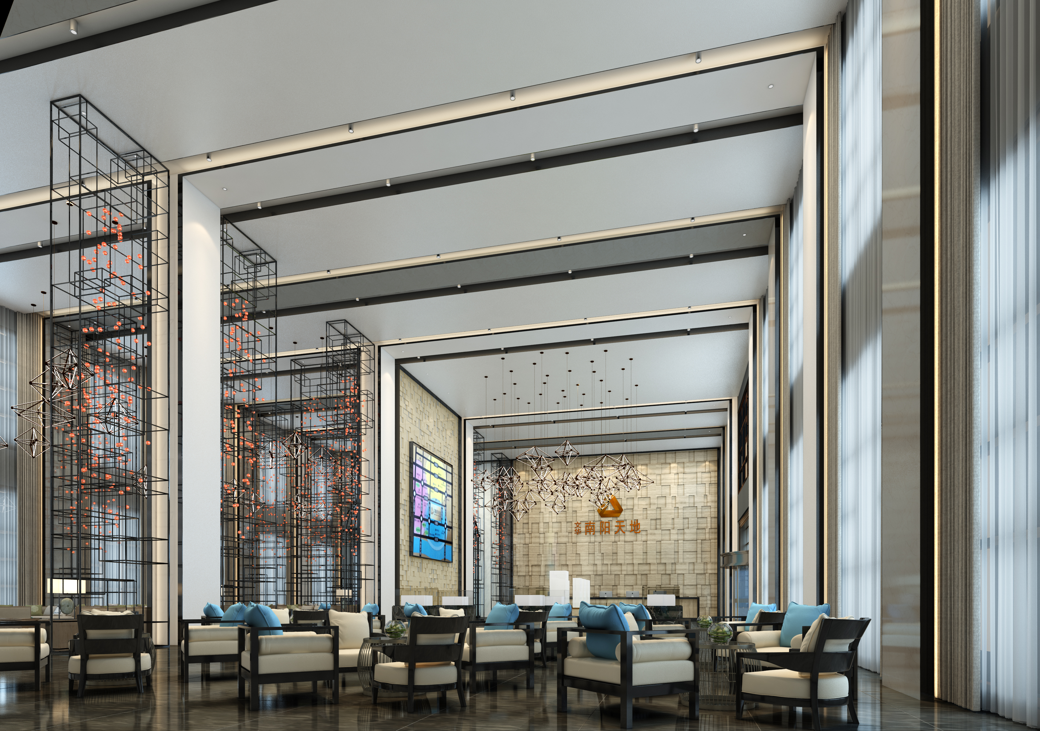 文华南阳天地售楼中心现代风设计-15