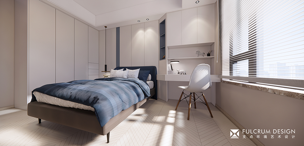 现代法式风平层设计 · 澎湃城奥山府丨支点设计-16