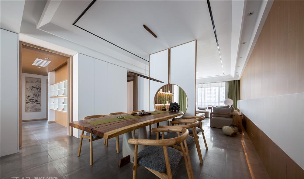 《望日》原木白空间，双过道设计，LDK 理念，大江景书房，高级灰卧室-3