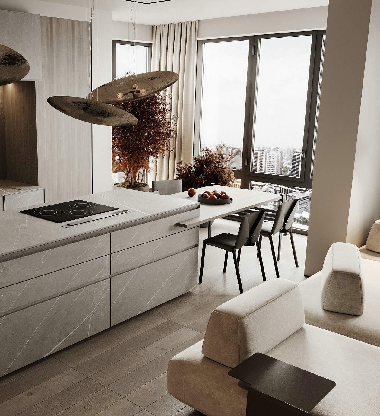 高级色系公寓设计 满满的高级感！-6