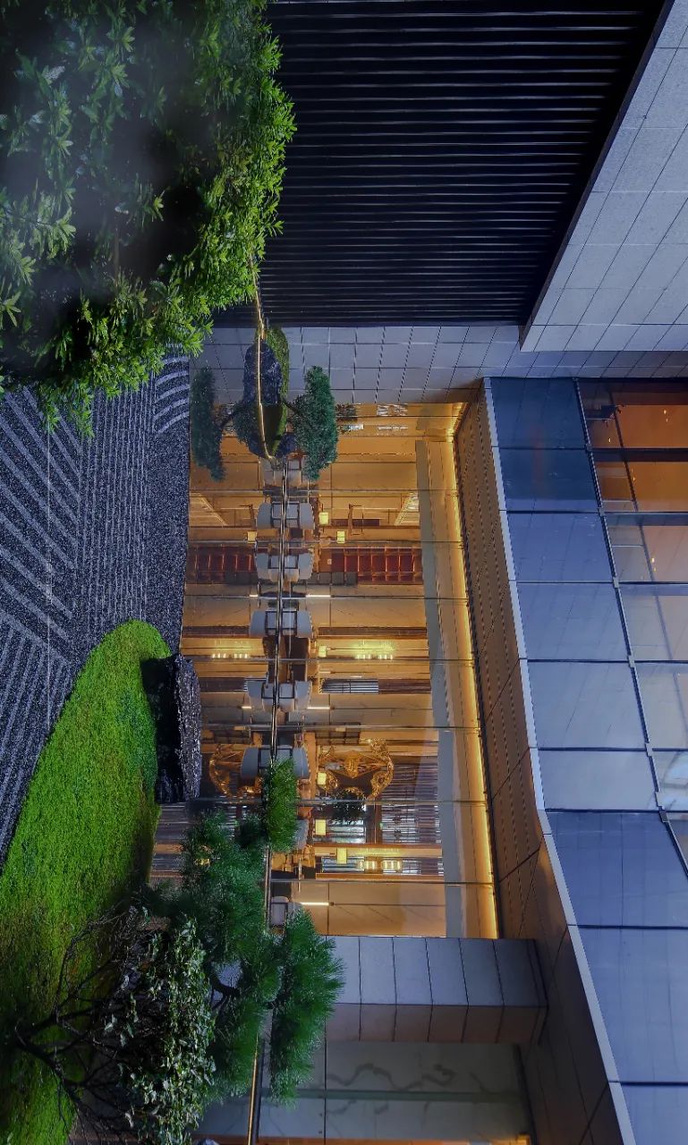 南京长江之舟华邑酒店中庭 | 融山水之景,显古典园林之美-47