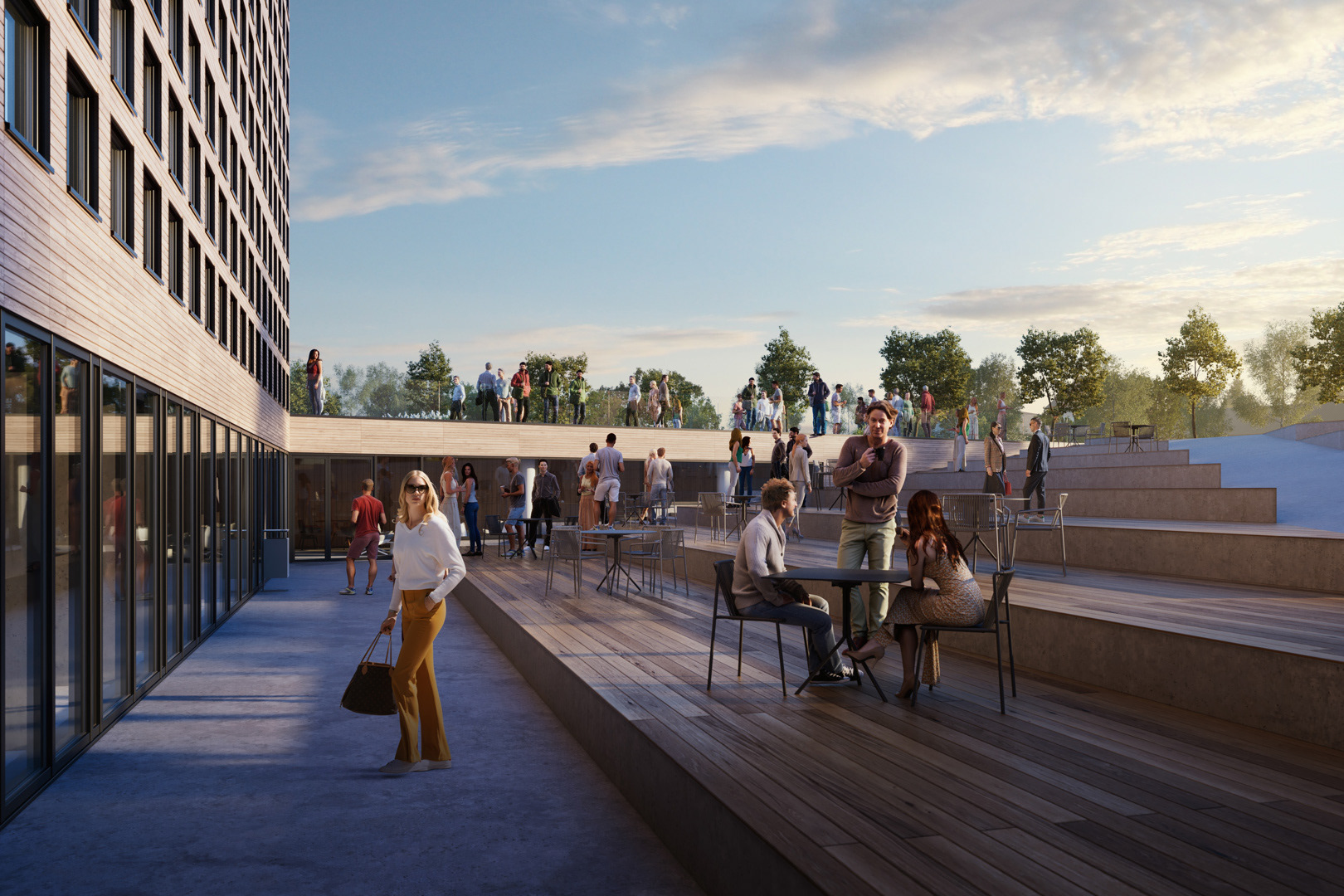 Roheline Park 办公楼商业 CGIs丨爱沙尼亚塔尔图丨Yellow Studio-12