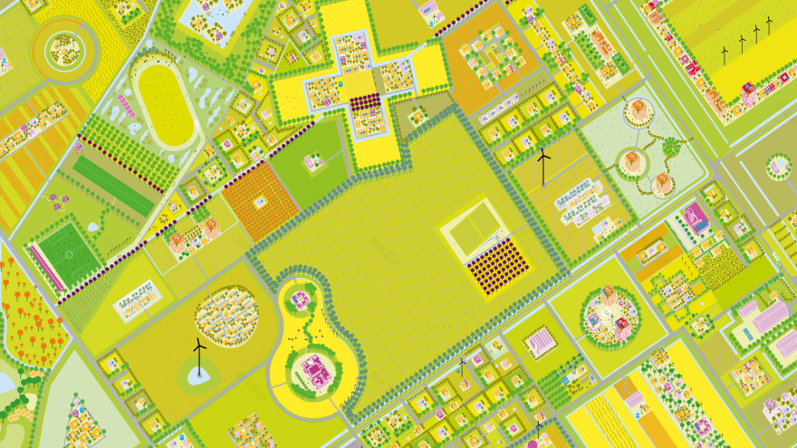 灵活自由的荷兰 Almere Oosterwold 城市规划-0