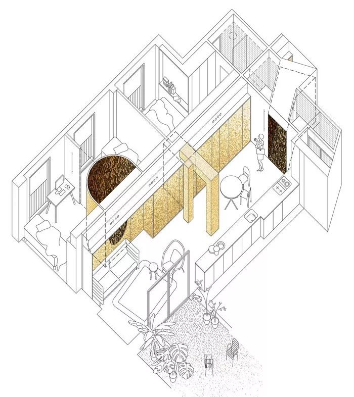 马德里阁楼翻新 | 软木与橡胶的可持续奇迹-30