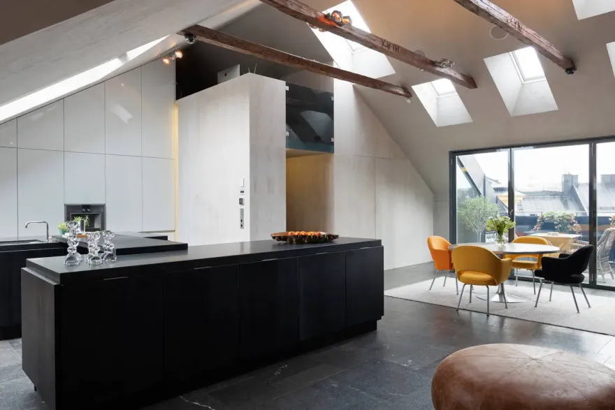 "瑞典 19 世纪建筑的彩色设计 loft"-11