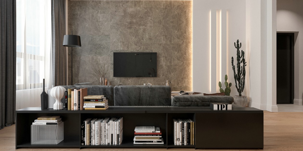 现代都市 160㎡优雅生活空间-1