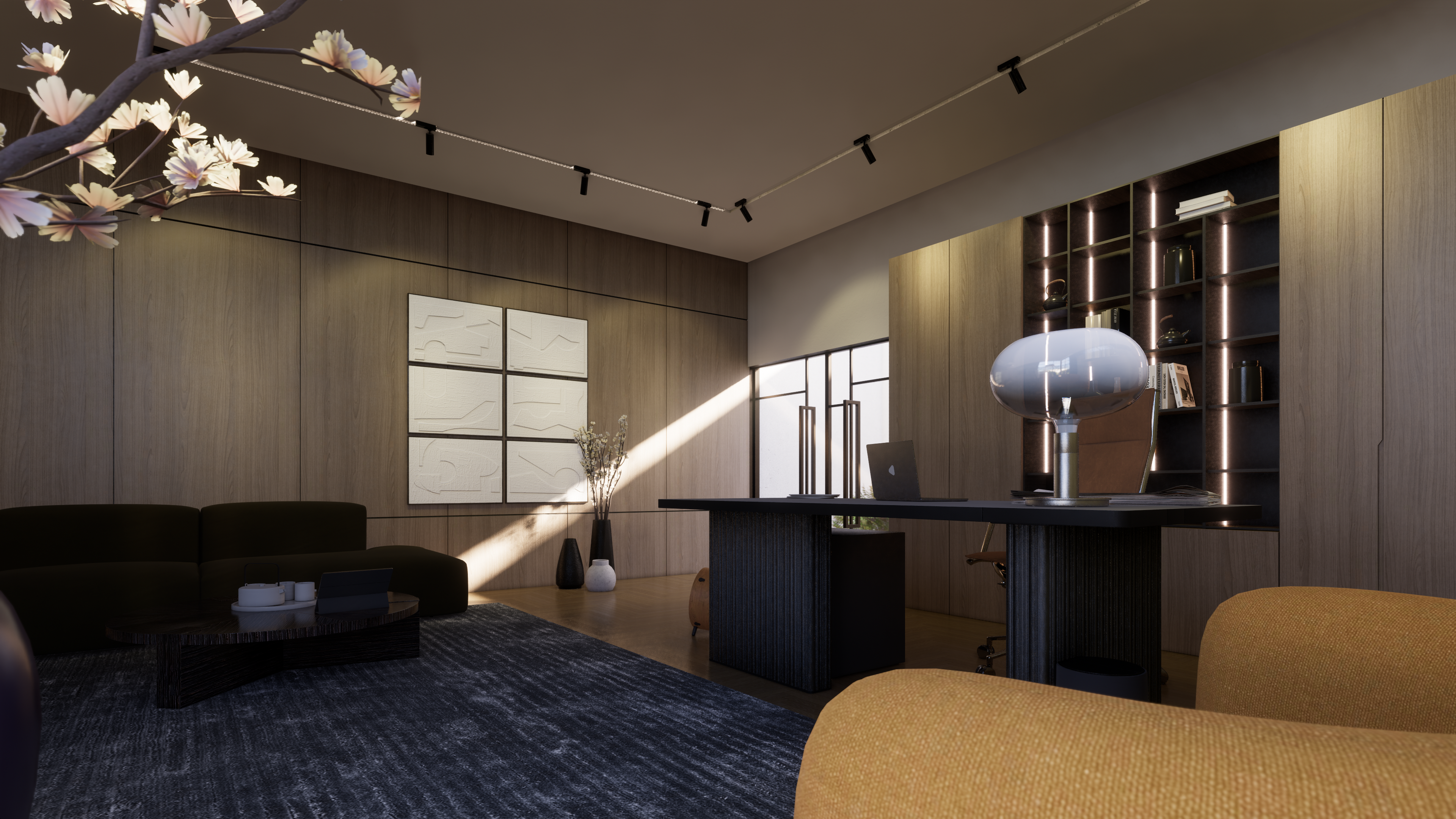 Eclectic Office space with garden-4