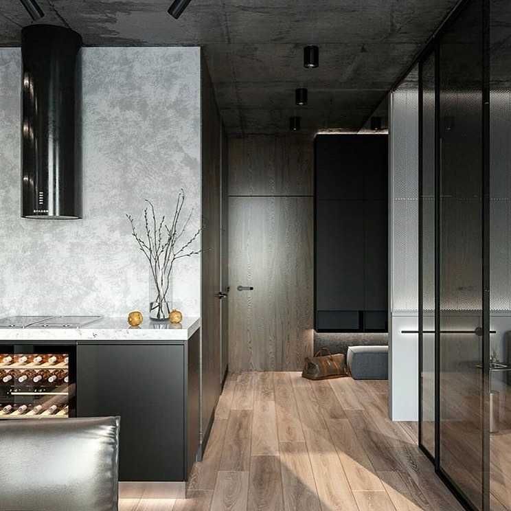 Квартира-студия в стиле лофт - 6 проектов, Фото интерьеров-113