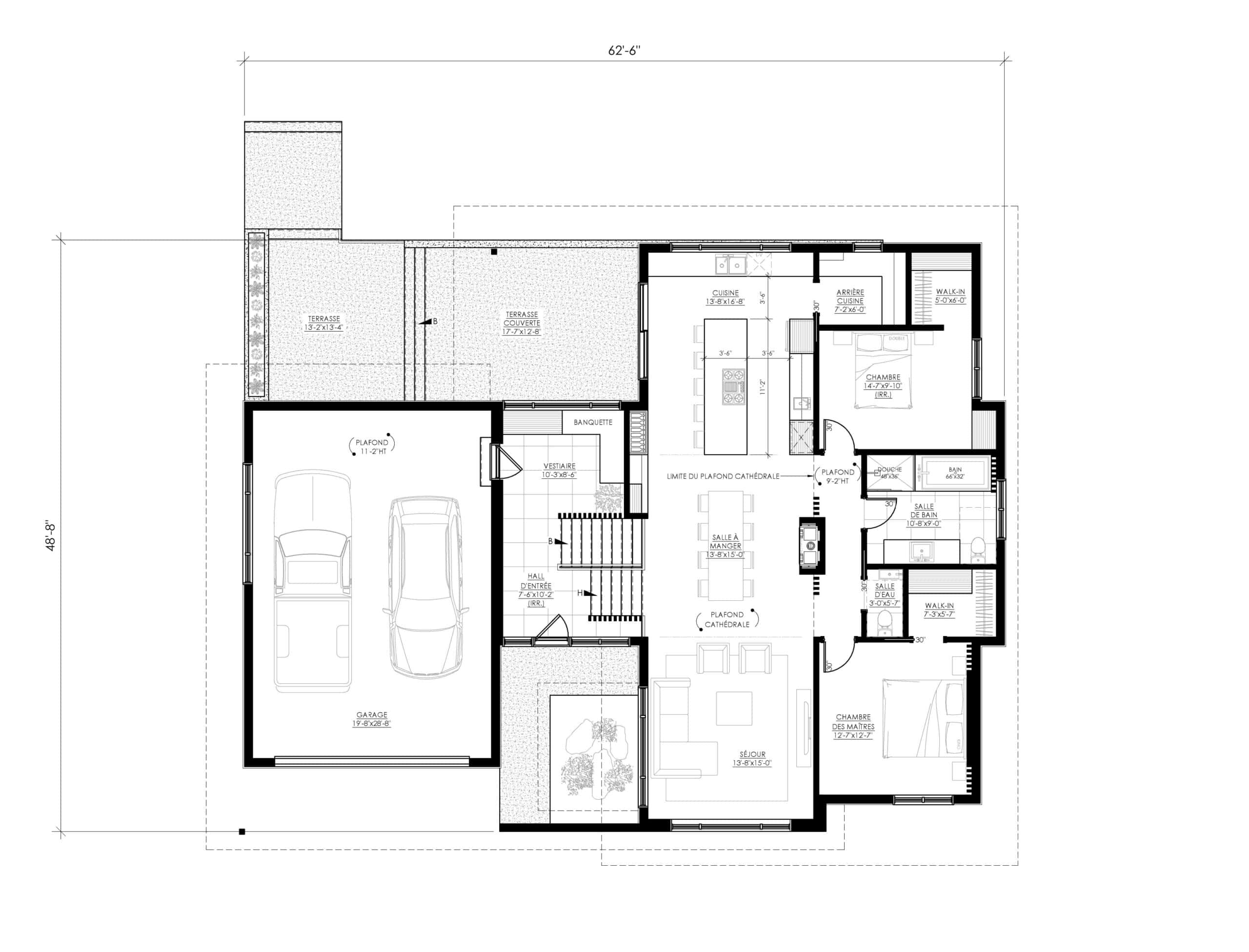 户型图 Ë·241 

注：Plan de maison常见意思是房屋平面图；户型图 ，这里Ë·241不太明确具体所指，按原文保留呈现 丨LEGUË architecture-20