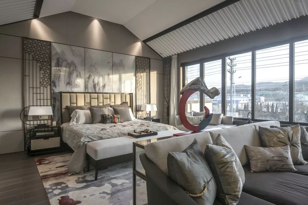 大地色与中式蓝的完美融合，打造优雅简约的人居空间-32