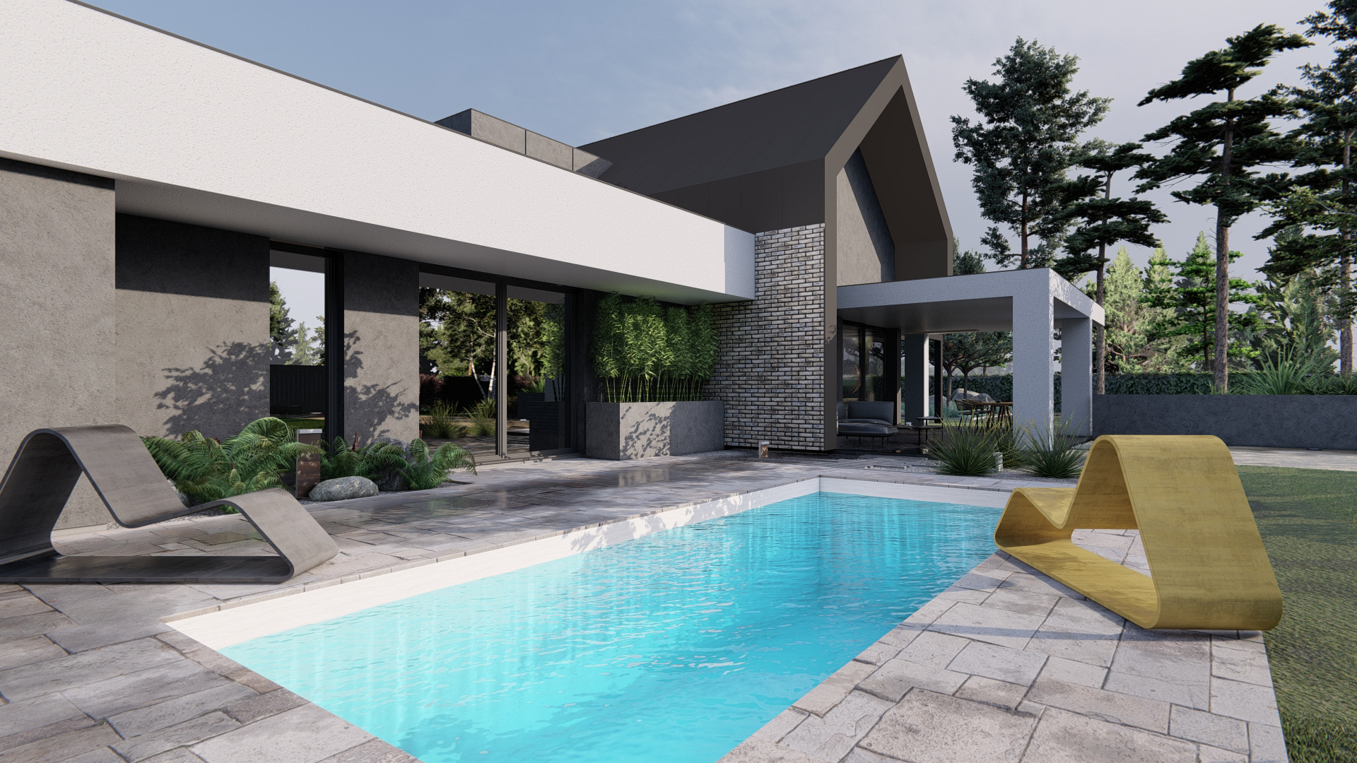 带游泳池的花园丨波兰波兹南丨景观设计师Adrianna Rutkowska-3