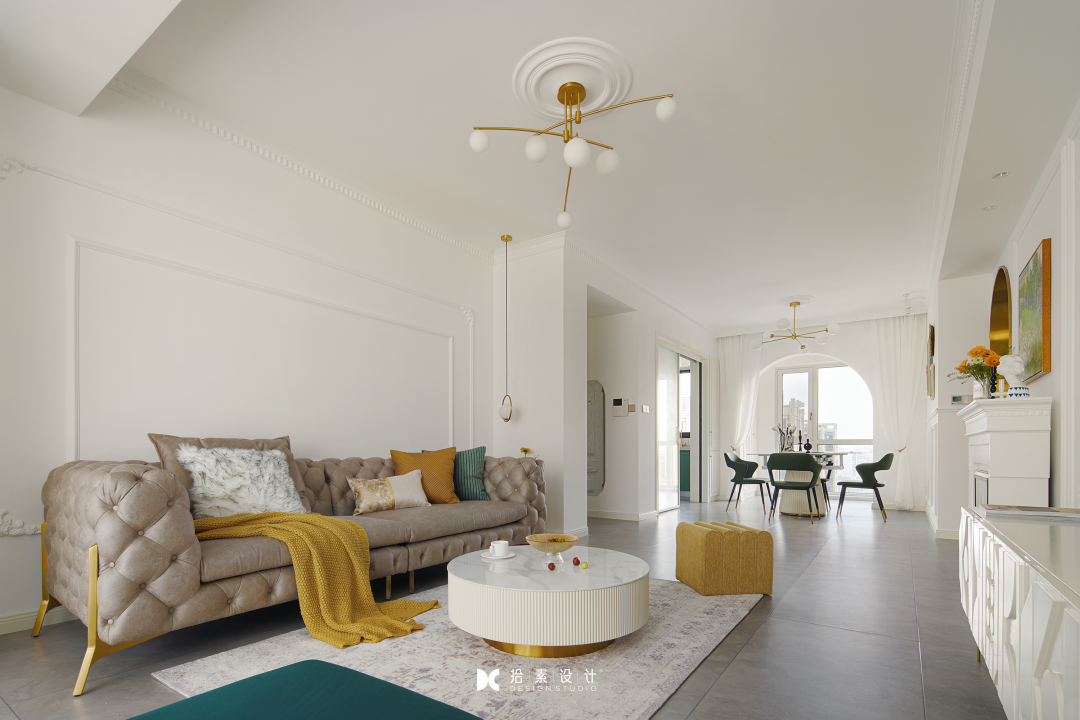 卡皮西纳花园 · 法式轻奢的多彩生活空间丨拾素設計-45