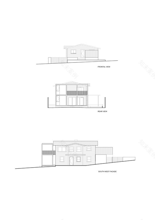 洛杉矶回声公园的倾斜地块上的历史平房改造-8