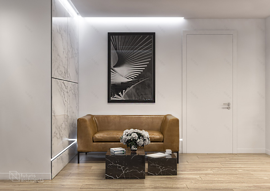 未来主义建筑师事务所设计的办公室-1