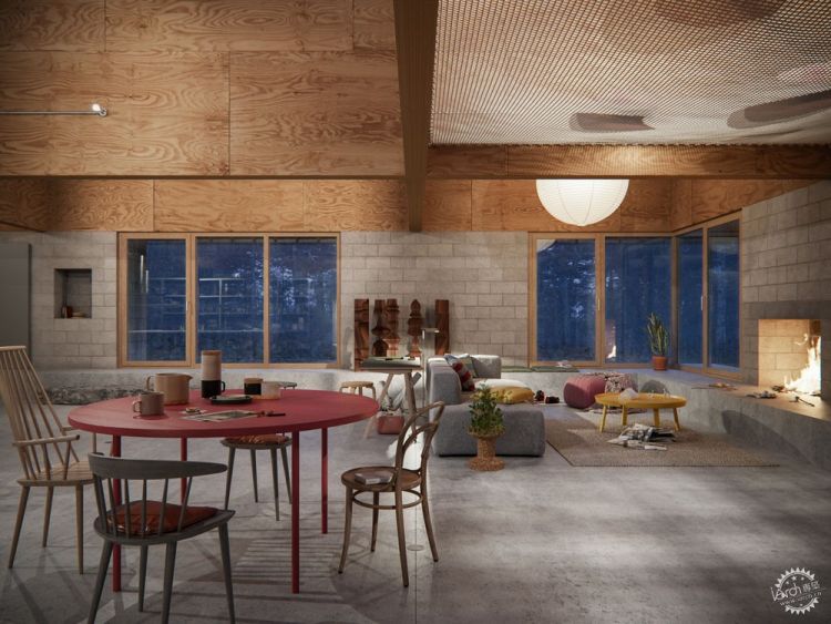 林地中的「金字塔」，時代感油然而生。 - WEHOUSE-6