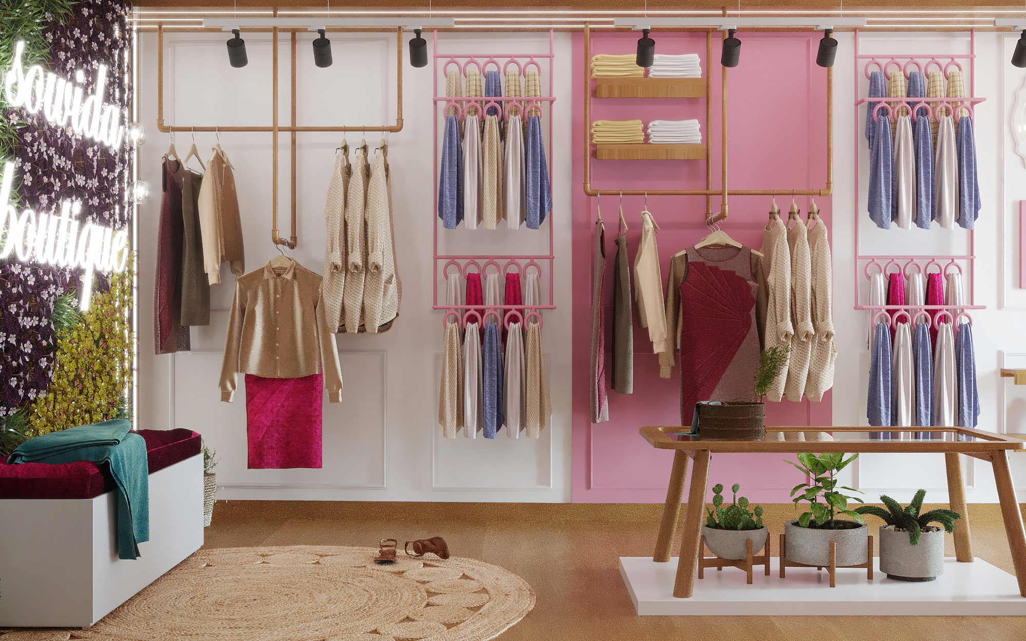 小型复古风格精品店设计-7