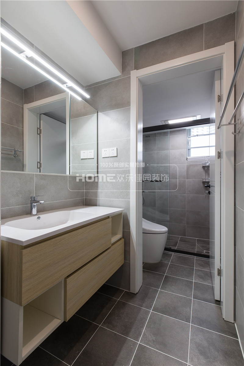 都会路苑北欧风空间,原木与素水泥的层次美学-68