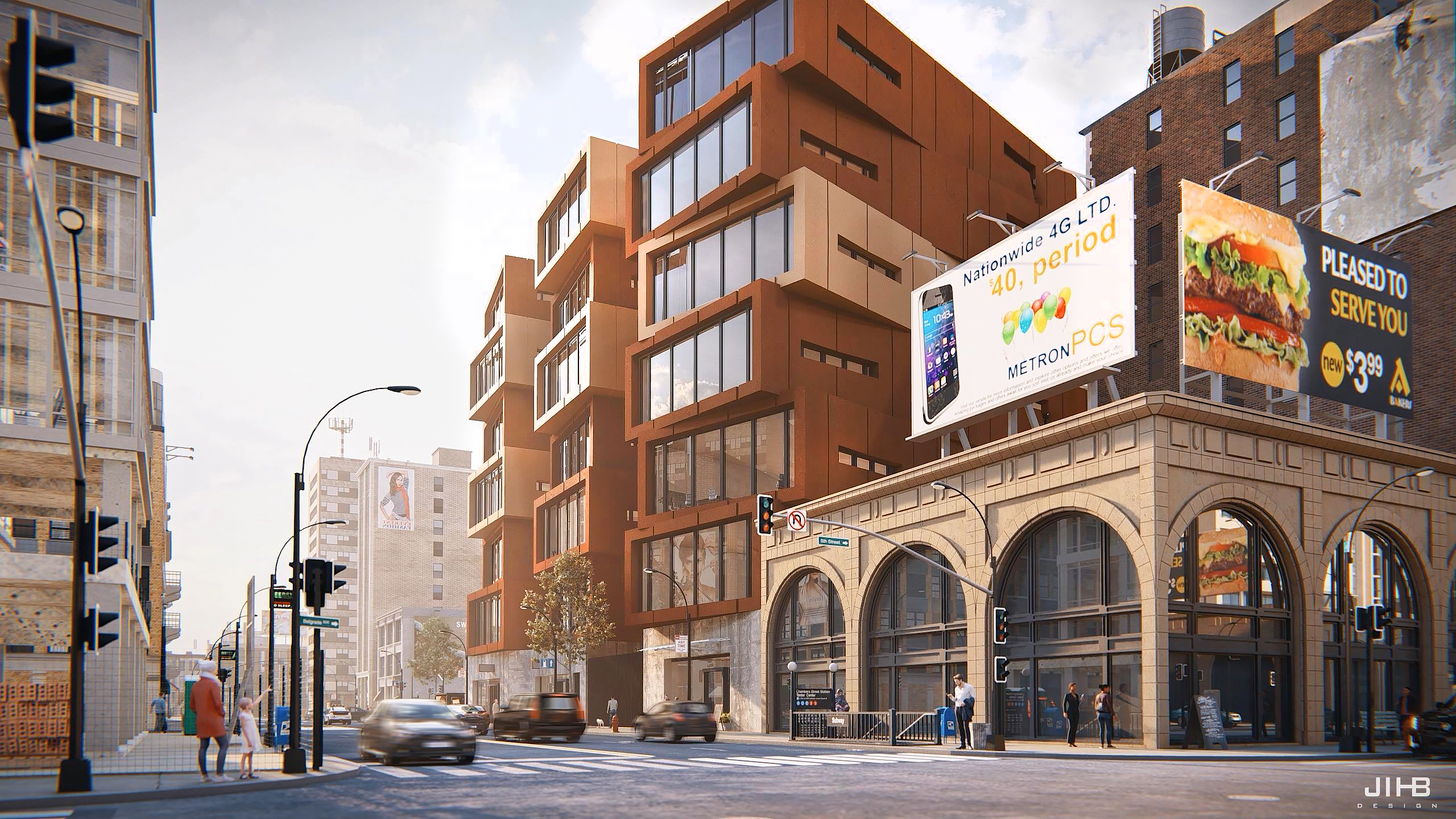 街道办公楼 LUMION 渲染-6