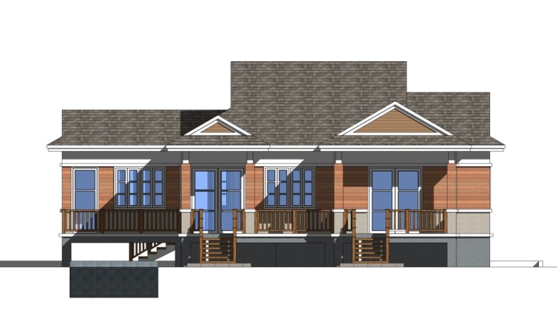 现代一层四卧室住宅设计-11