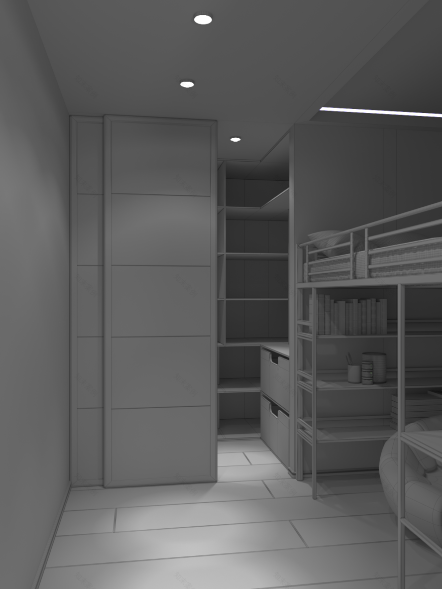 Apartment Interior | 3ds Max + Corona-25