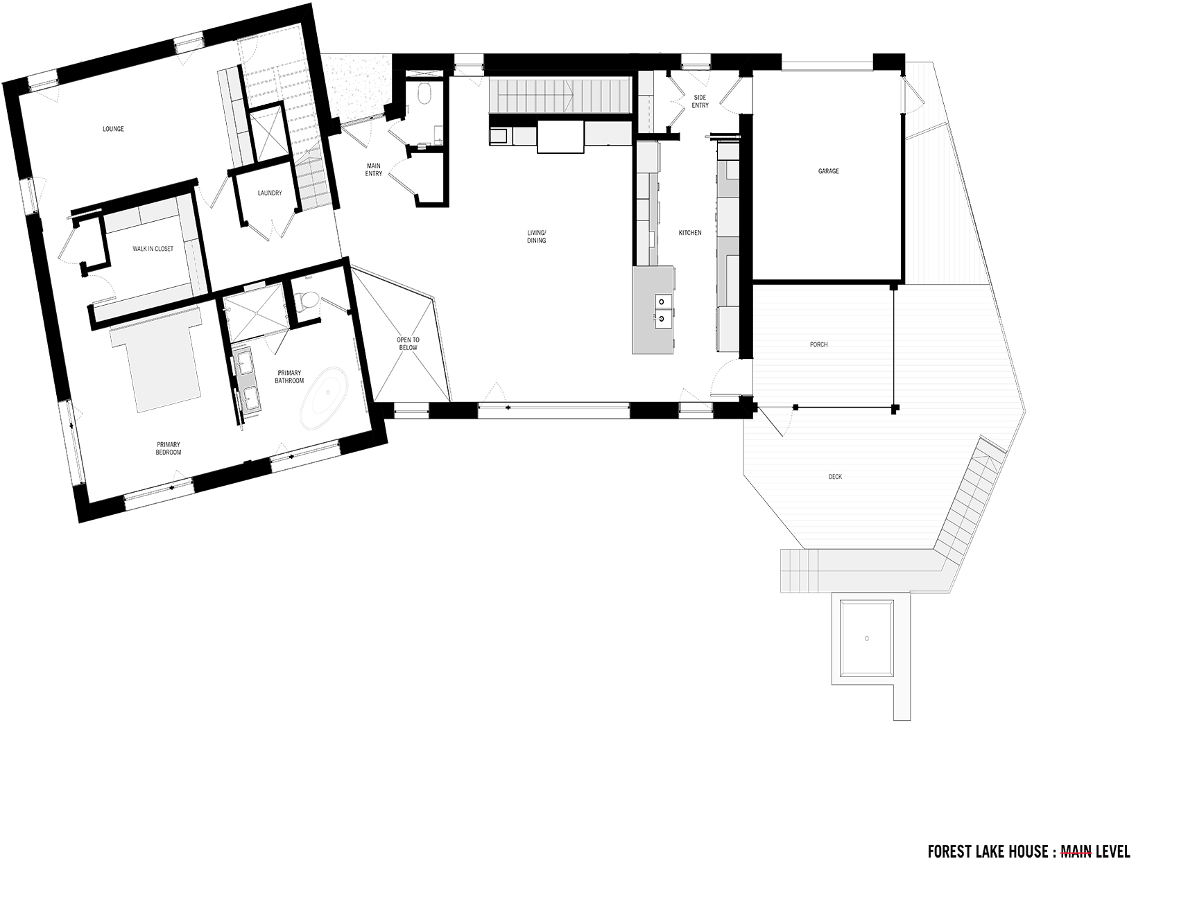 森林湖畔别墅丨美国丨Pachano & Vollert Architecture-68