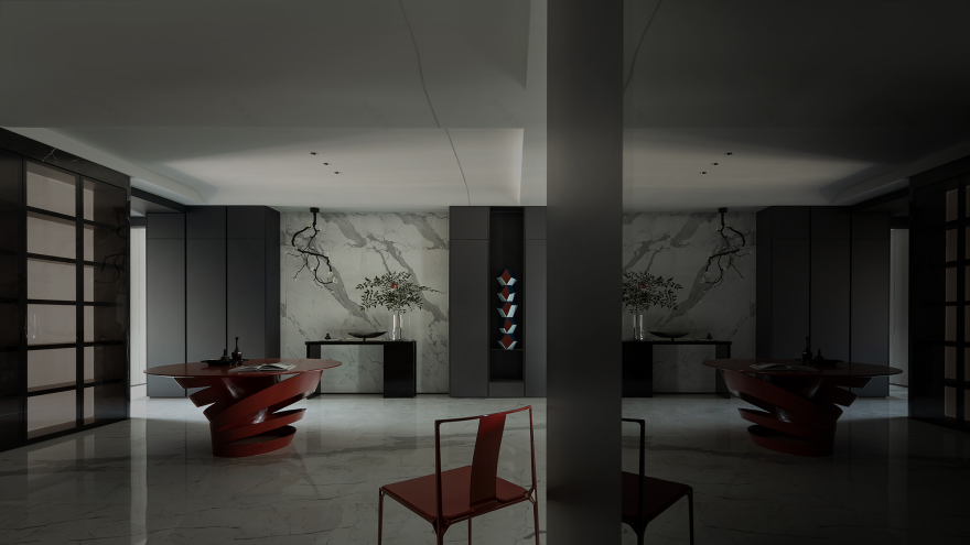 湖景大平层丨中国绍兴丨钱瀚设计团队,常青陈设-13