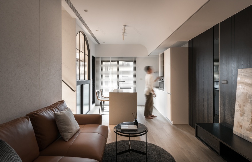 台北士林区黑与白小户型设计丨中国台北-6