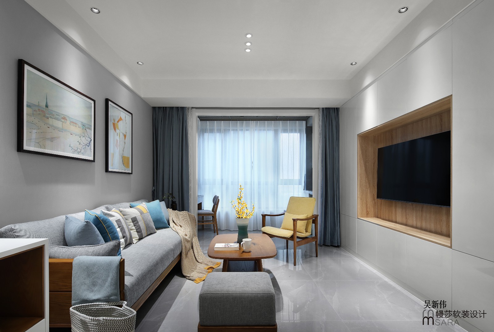 阳光锦程初春幔莎软装，平层空间的艺术新生-5