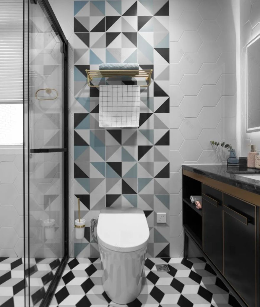 一套房改两套,全屋十几种颜色还想让客厅"裸奔" | 南也设计-47