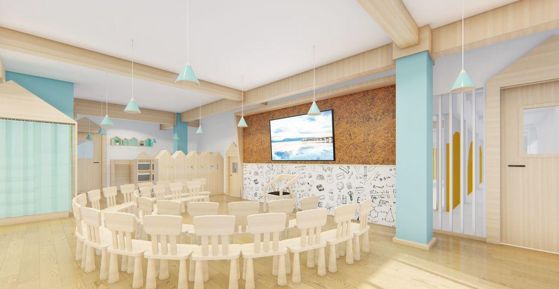 自然原木色的幼儿园设计-8