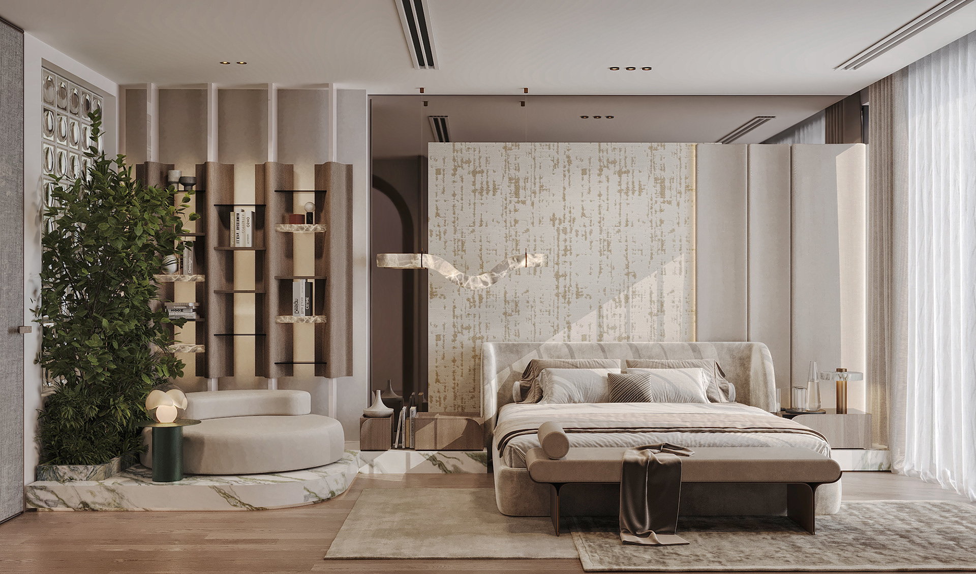 明尼苏达州·主卧设计（注：MN 一般是美国明尼苏达州 Minnesota 的缩写） 丨埃及开罗丨Volu studio-6