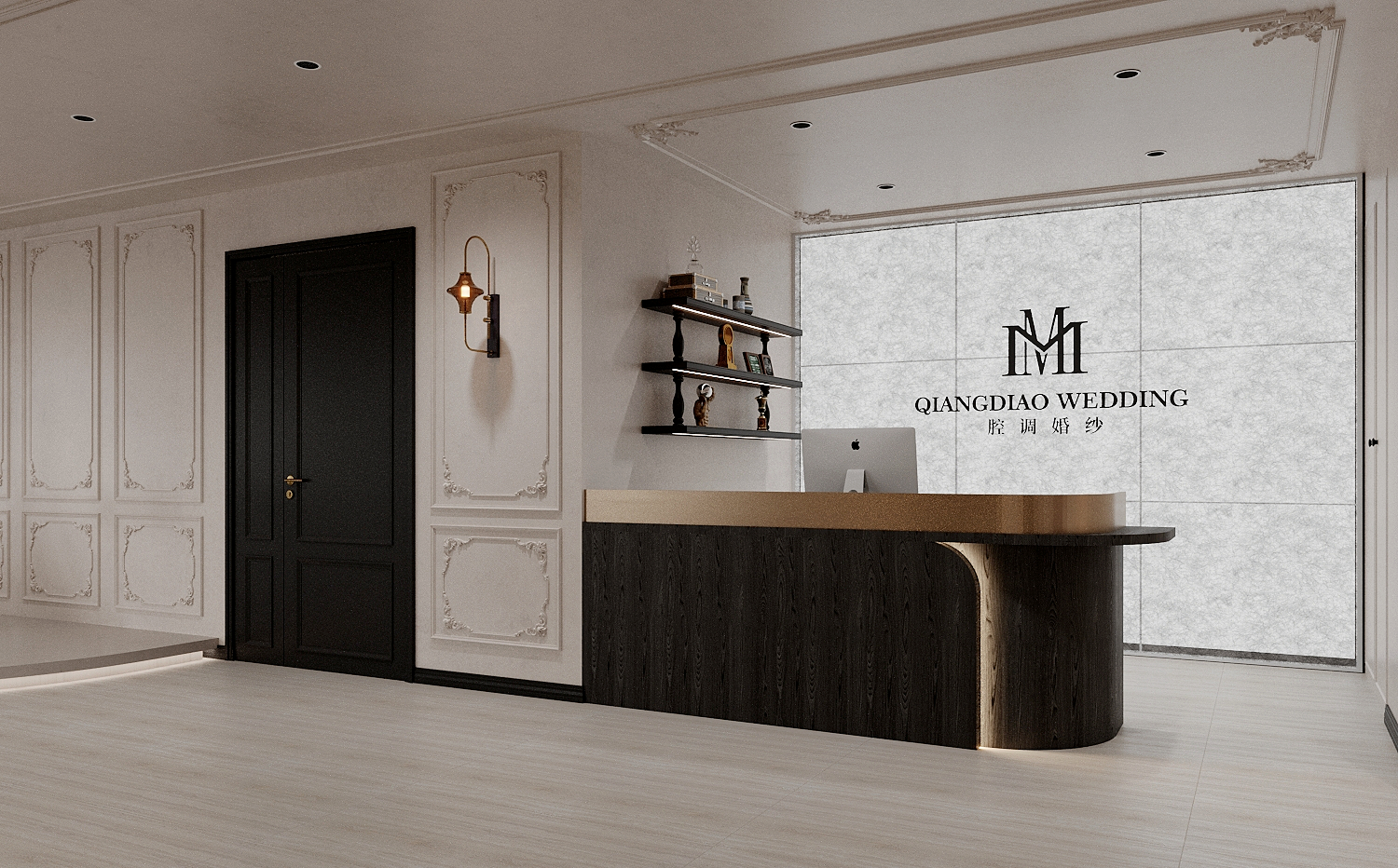 轻奢风格设计的礼服馆-2