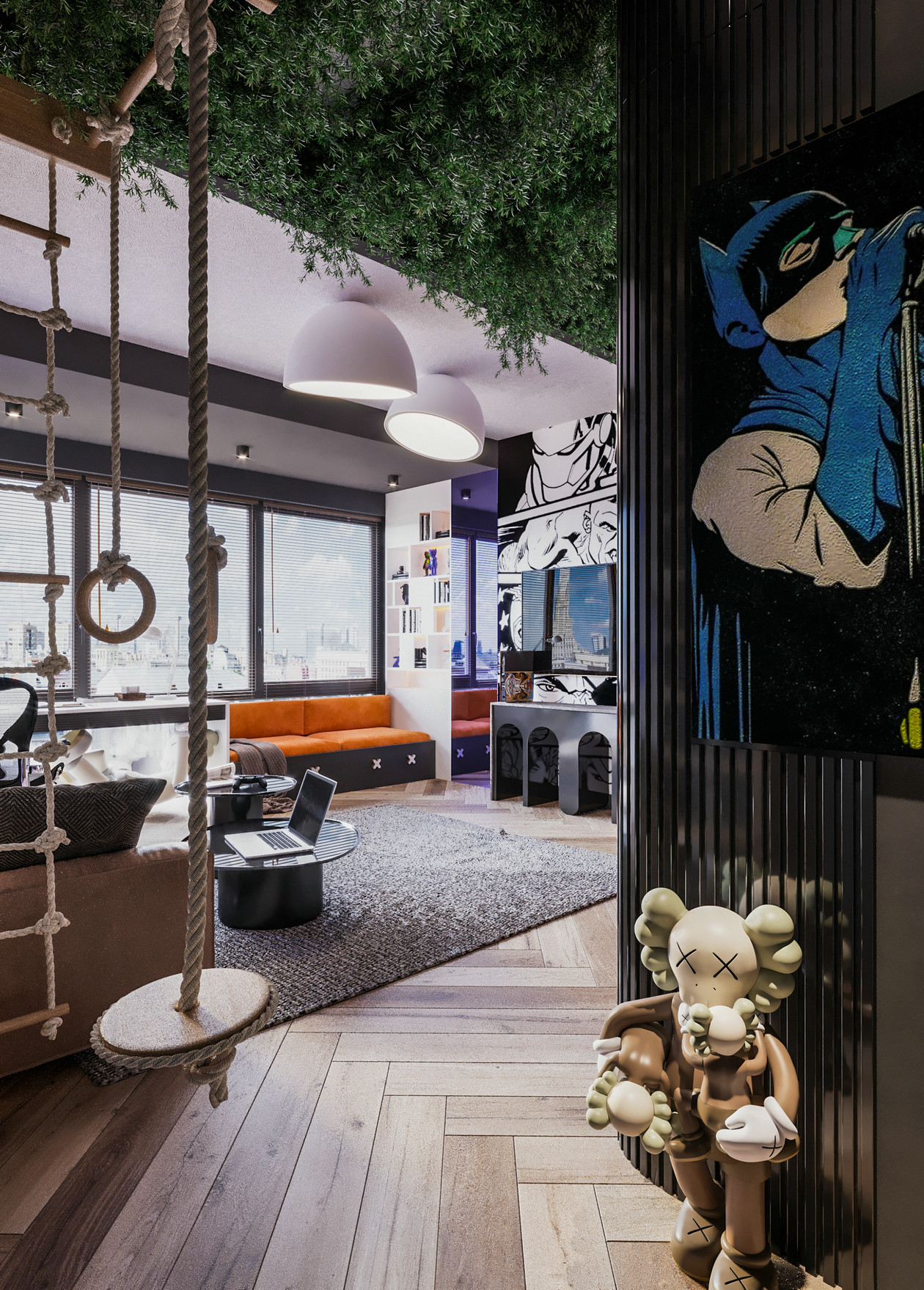 深色系公寓设计-13