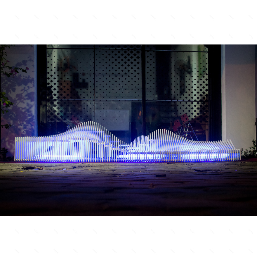 参数化长椅丨越南丨Vo Huu Linh Architects-9