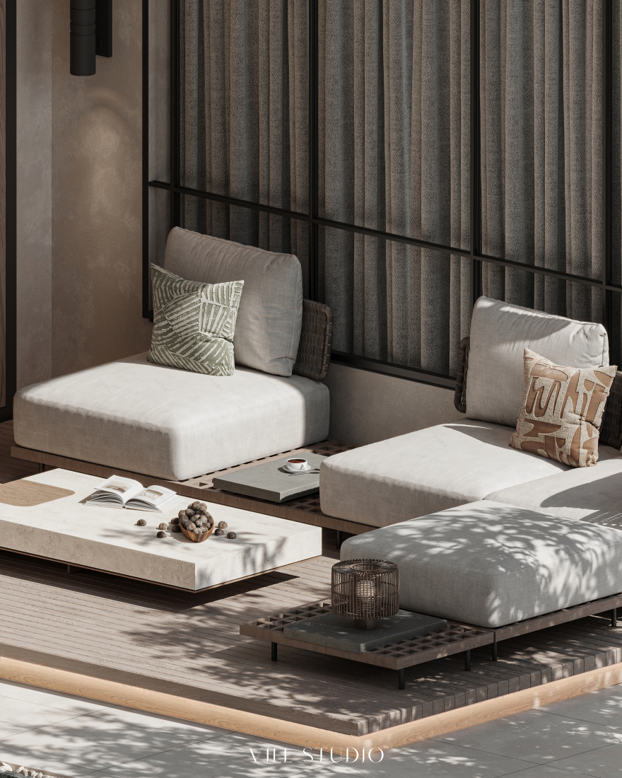 VILLA BACKYARD LANDSCAPE DESIGN | KSA-9