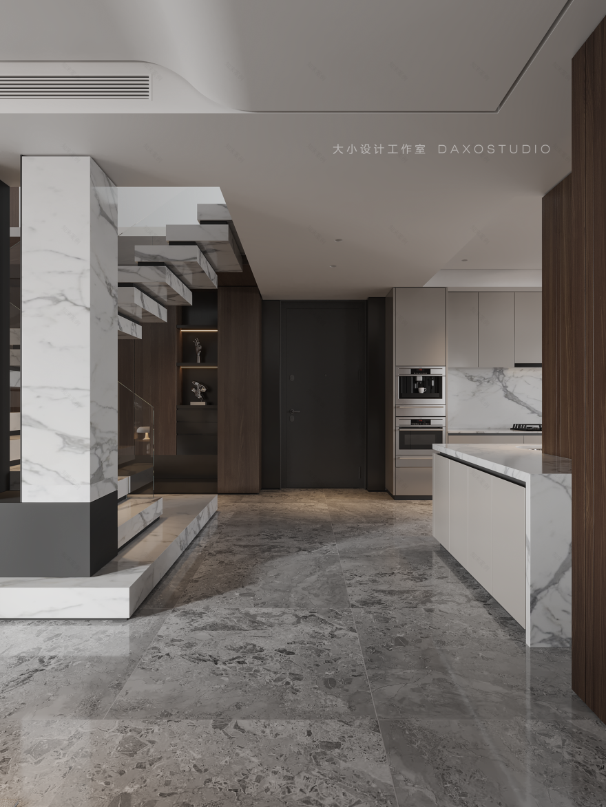 新光·皇庭水岸 520㎡顶复奢宅丨中国福建丨大小设计工作室-14