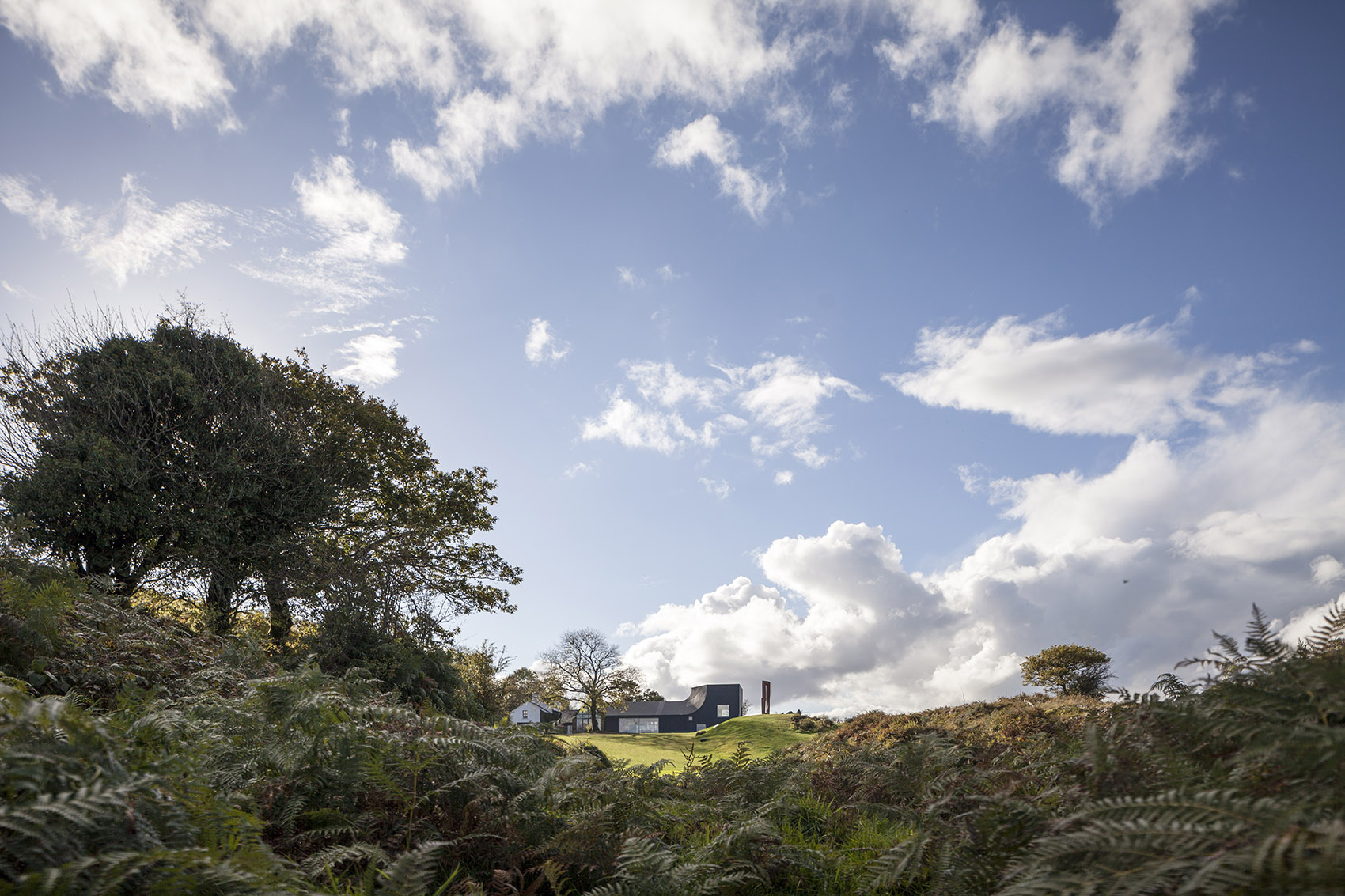 爱尔兰乡间扩建住宅,雕塑般的木结构与绝美景观相融-5