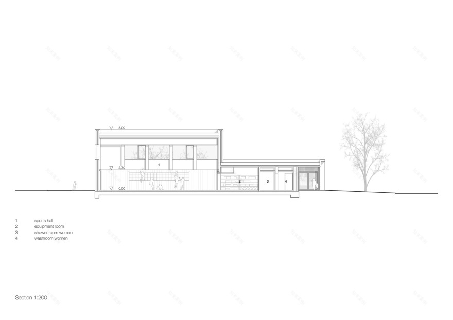 特殊学校单场体育馆丨德国-27