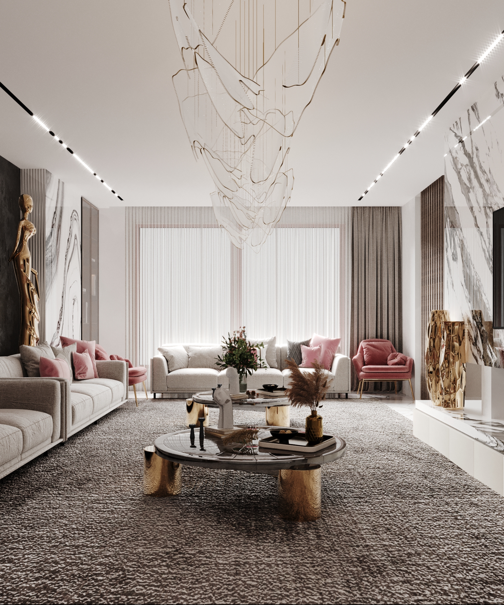 2023 年令人惊叹的室内设计别墅-16