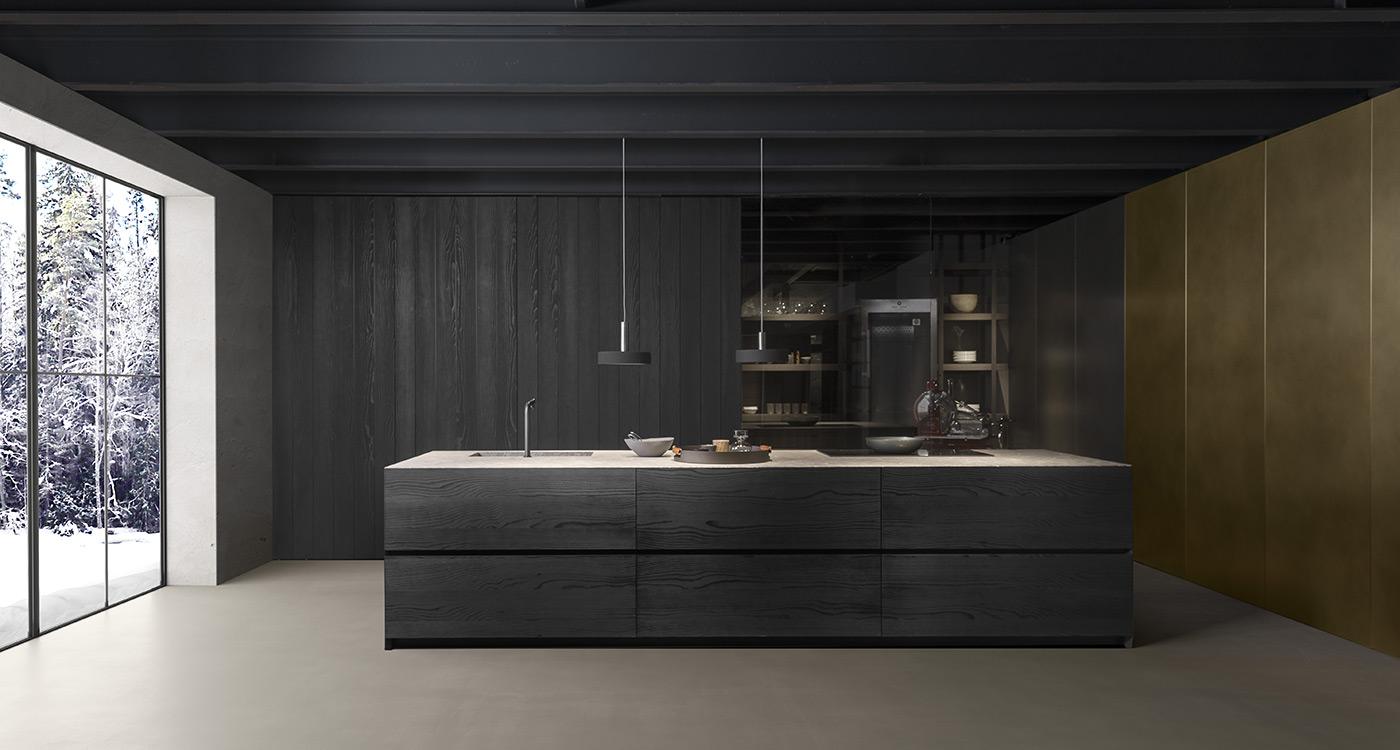 FLY-  kitchen with island, minimal design | Modulnova Cucine-2