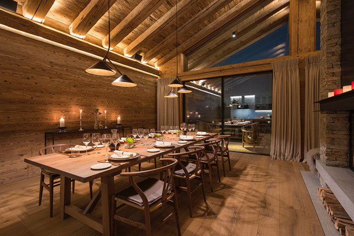 瑞士风格的山间小屋,温馨而时尚-8