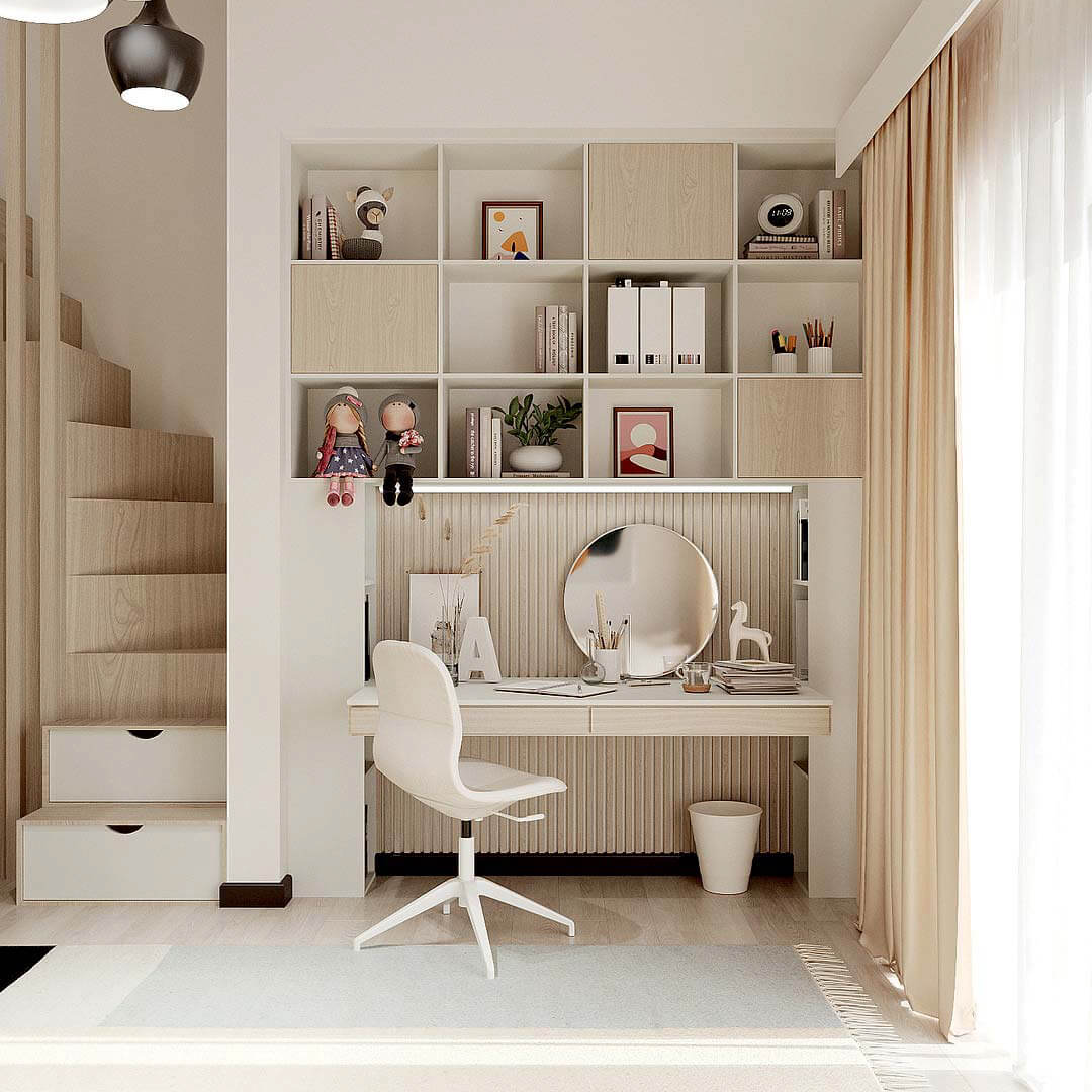 Мебель в карамельных тонах в детскую девочки от «Mamka™»-6