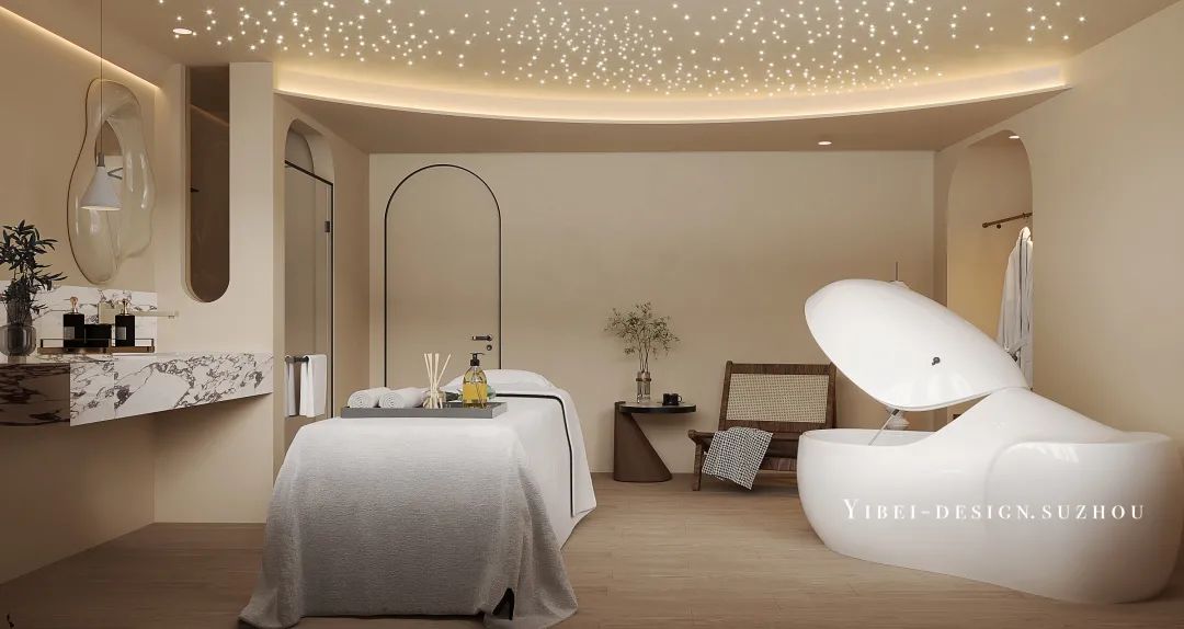 闹市中的宁静 SPA · 侘寂美学的商业空间设计丨中国苏州丨YIBEI DESIGN-25