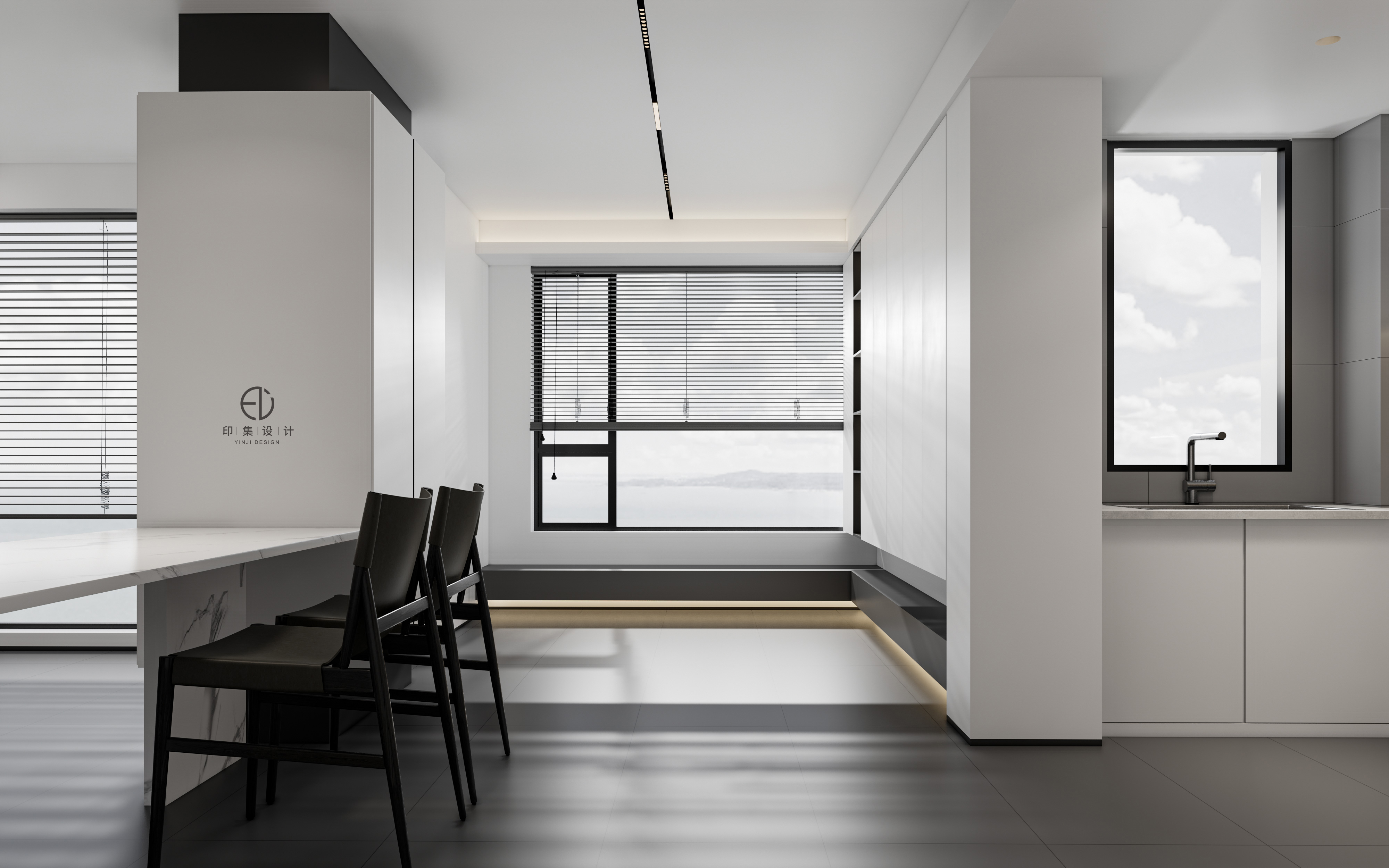 115㎡极简黑白灰，赋予生活的简雅情态-9