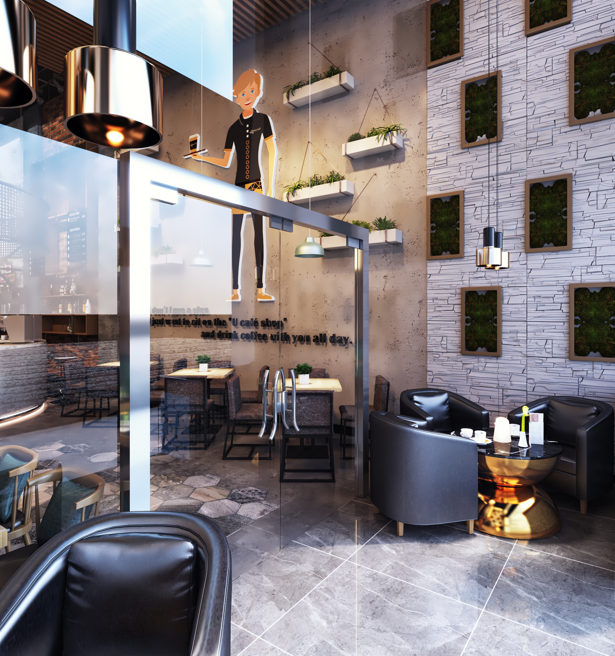 Diamond mug Coffee Shop Design-3